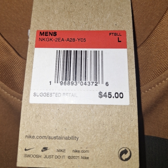 Nike Dri-fit Official NFL Cleveland Browns Brown T-Shirt In A Mens Large. NWT - Picture 8 of 12